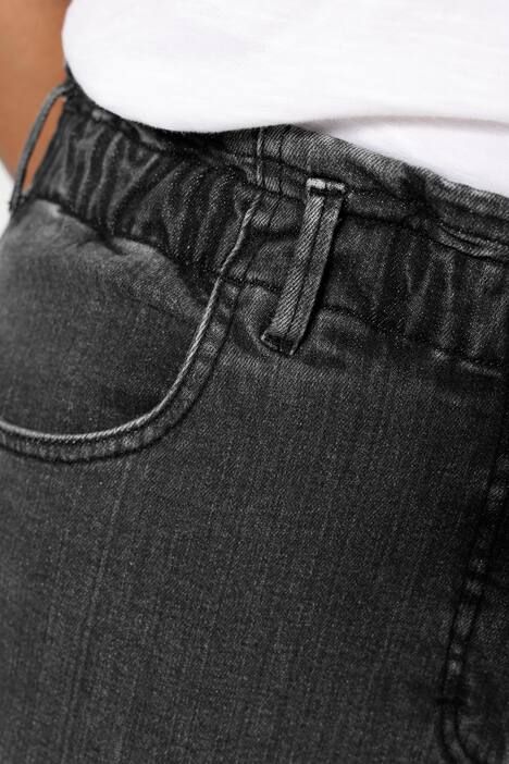 Mom-Jeans, Vintage-Look, Elastikbund, 5-Pocket