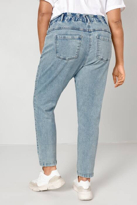 Mom-Jeans, Vintage-Look, Elastikbund, 5-Pocket