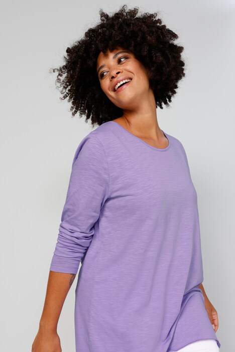 BE STYLED - V-Neck Longsleeve Damen - Langärmliges Basic Shirt Mit