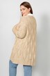 Strickjacke, oversized, offene Form, Strukturstrick, Langarm