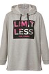 Hoodie, tekstprint, capuchon, lange mouw