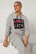 Hoodie, tekstprint, capuchon, lange mouw