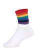 Tennissocken, 4er-Pack, bunte Ringel, bis 43-46