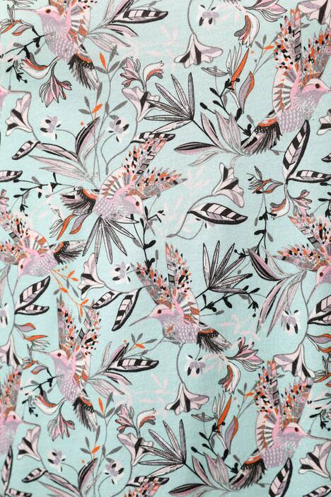 Schlafanzug, Zweiteiler, geblümtes Shirt, lange Hose