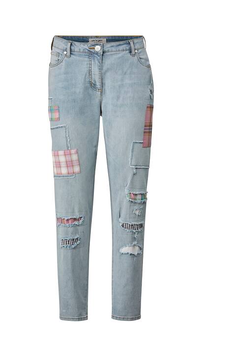 Mom-Jeans, destroyed, Patches, 5-Pocket