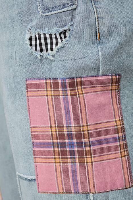 Mom-Jeans, destroyed, Patches, 5-Pocket