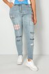 Mom-Jeans, destroyed, Patches, 5-Pocket