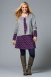 Kurz-Strickjacke, Classic Fit, Feinstrick, Rundhals, Langarm