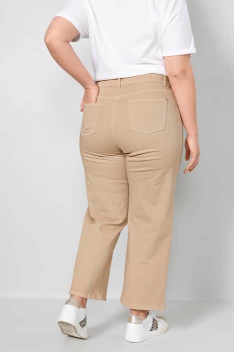 Jeans, verkürztes Bein, Wide Legs, 5-Pocket