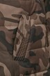 Long-Steppweste, Straight Fit, Camouflage, Kapuze, Zipper, Seitenschlitze