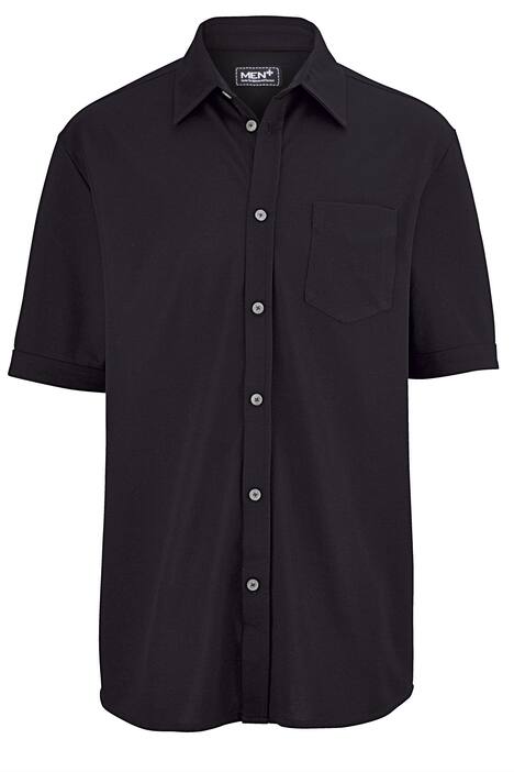 Men + overhemd, korte mouwen, buik-fit, sneldrogend, tot 80/82