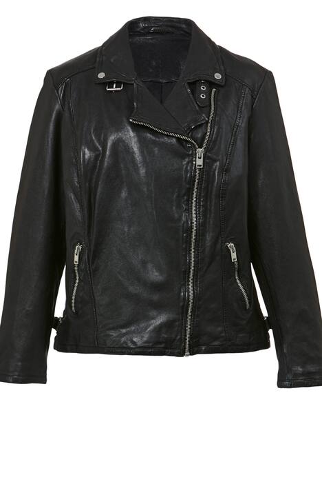 Lederjacke, Bikerjacke, großes Herz auf dem Rücken