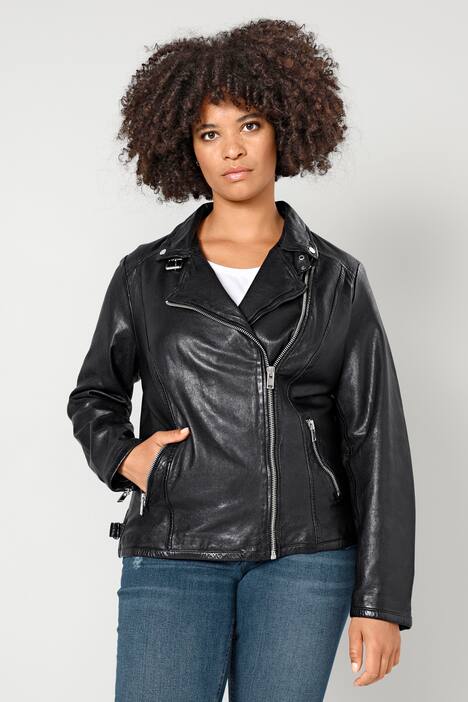 Lederjacke, Bikerjacke, großes Herz auf dem Rücken