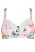 BH, ohne Softschalen, Blütenprint, Spitze