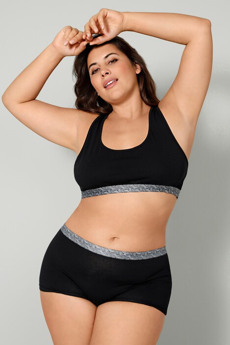 Bustier, kanten achterkant, onderborstband met patroon