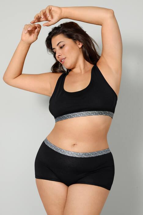 Bustier, Rücken aus Spitze, gemustertes Unterbrustband