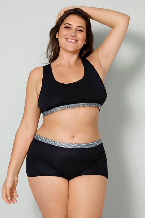 Bustier, Rücken aus Spitze, gemustertes Unterbrustband