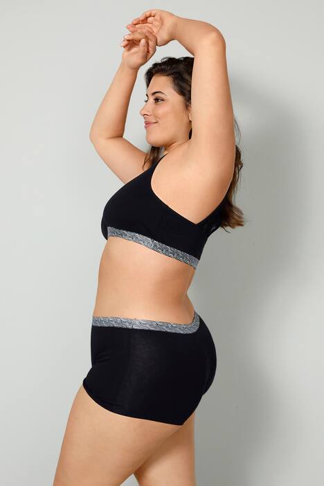 Bustier, Rücken aus Spitze, gemustertes Unterbrustband