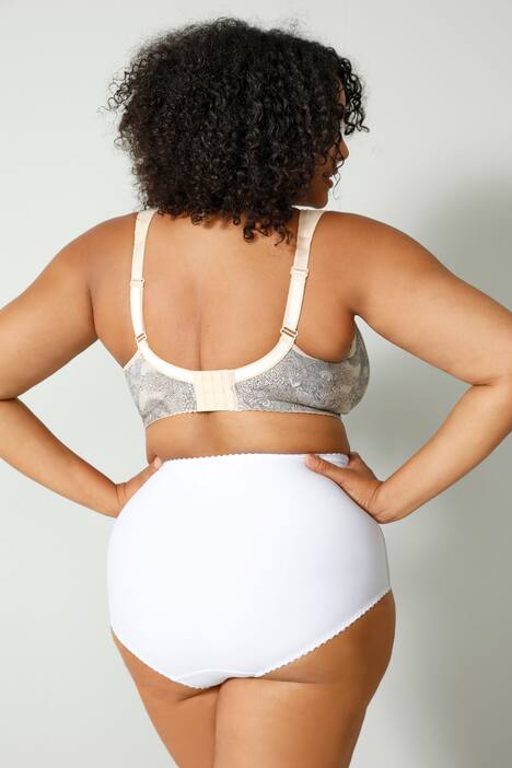 BH met print, effen halslijn, verstelbare bandjes