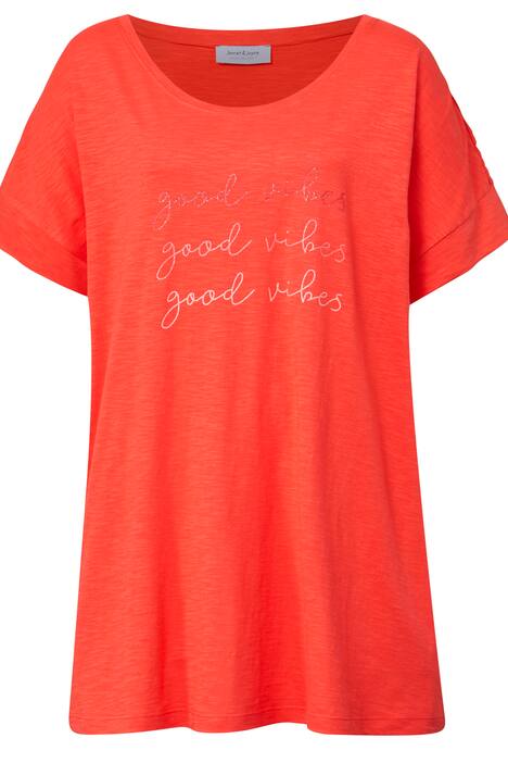 Shirt mit ,,Good-Vibes'' Schriftzug