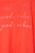 Shirt mit ,,Good-Vibes'' Schriftzug