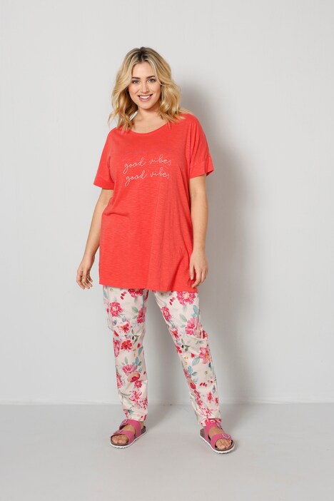 Shirt mit ,,Good-Vibes'' Schriftzug