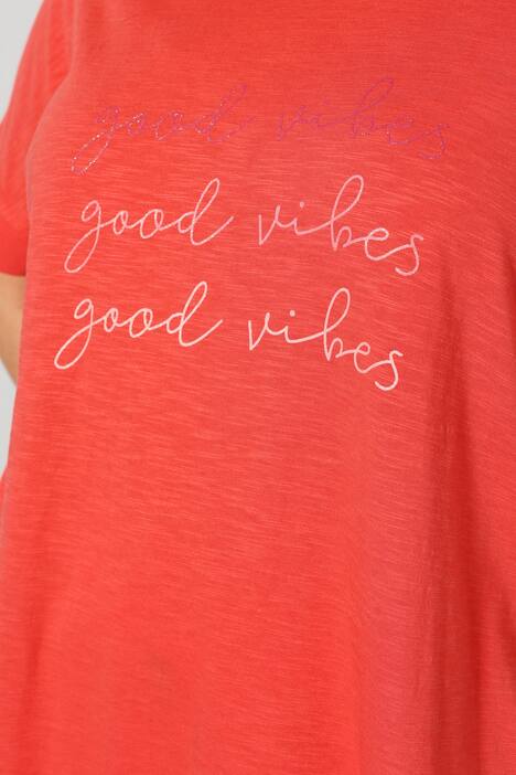 Shirt mit ,,Good-Vibes'' Schriftzug
