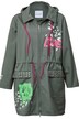Parka mit Kapuze und modischem Print