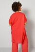 Tunika-Bluse, oversized, Musselin, überschnittene Schultern