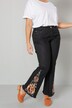 Jeans, Flared Fit, 5-Pocket, Schlag mit Stickerei