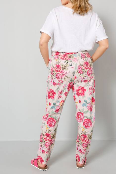 Hose allover mit Blumenprint