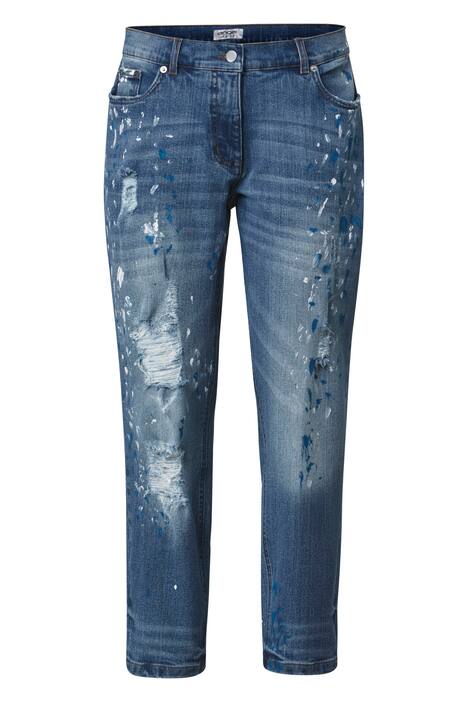 Jeans met destroyed effecten