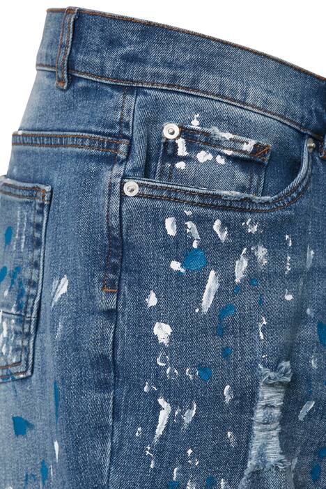 Jeans met destroyed effecten