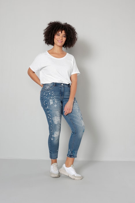 Jeans mit Destroyed-Effekten