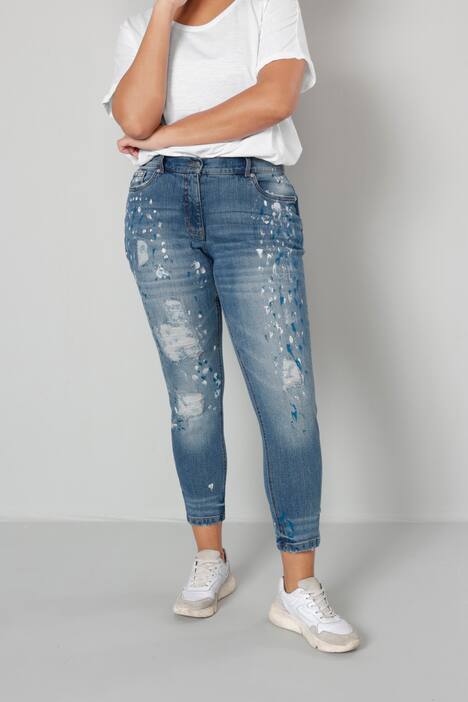 Jeans met destroyed effecten