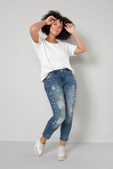 Jeans mit Destroyed-Effekten