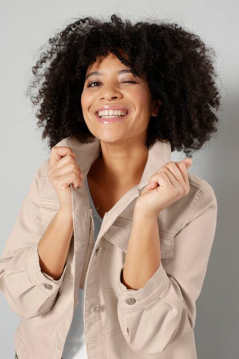 Veste en jean à manches 3/4