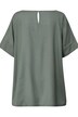 Bluse, oversized, Materialmix, Pailletten-Patch, Halbarm