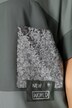 Bluse, oversized, Materialmix, Pailletten-Patch, Halbarm
