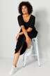 Jersey-Maxikleid, A-Line, Rundhals, Halbarm
