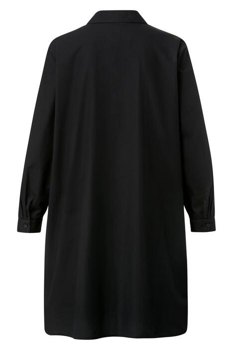 Lange blouse, oversized, tekst, overhemdkraag, lange mouwen