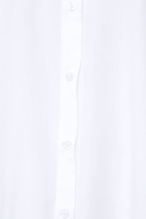 Longbluse, A-Line, Hemdkragen, Langarm, gerundeter Saum