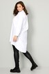 Longbluse, A-Line, Hemdkragen, Langarm, gerundeter Saum