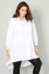 Longbluse, A-Line, Hemdkragen, Langarm, gerundeter Saum
