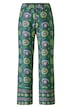 Hose, Wide Legs, Blumendruck, Saumbordüre, Elastikbund