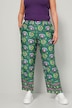 Hose, Wide Legs, Blumendruck, Saumbordüre, Elastikbund