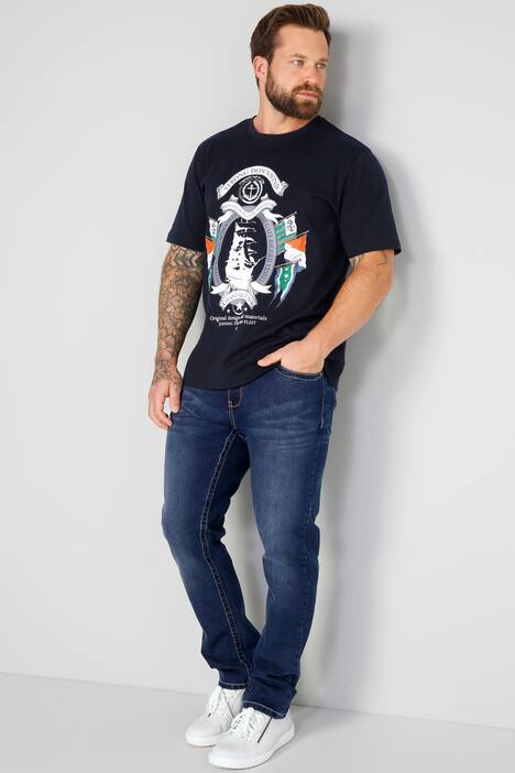 T-shirt Boston Park à manches courtes, col rond et imprimé voile - jusqu'au 74/76