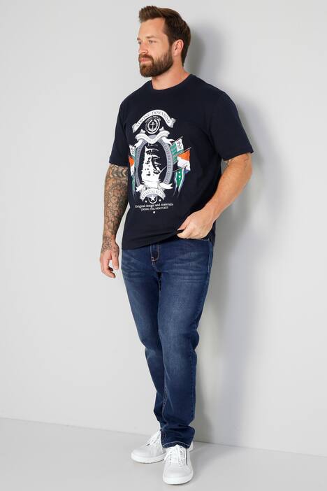 T-shirt Boston Park à manches courtes, col rond et imprimé voile - jusqu'au 74/76