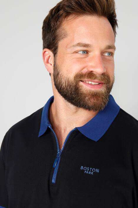 Boston Park Poloshirt, Halbarm, farbige Bündchen, bis 72/74