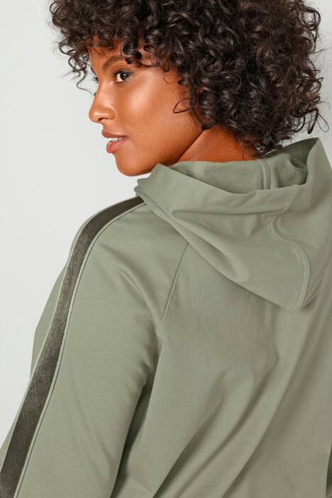 Hoodie, oversized, Schriftzug, Kapuze, Kängurutasche, Langarm